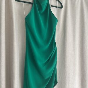 Amanda Uprichard Asymmetrical Green Dress